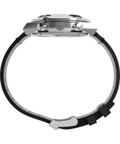 Q Timex Chronograph 40mm Leather Strap Watch