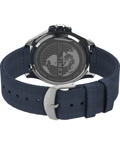 Harborside Coast 44mm Recycled Fabric Strap Watch