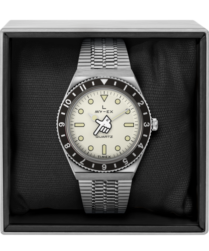 Timex x seconde/seconde/ Loser 38mm Stainless Steel Bracelet Watch