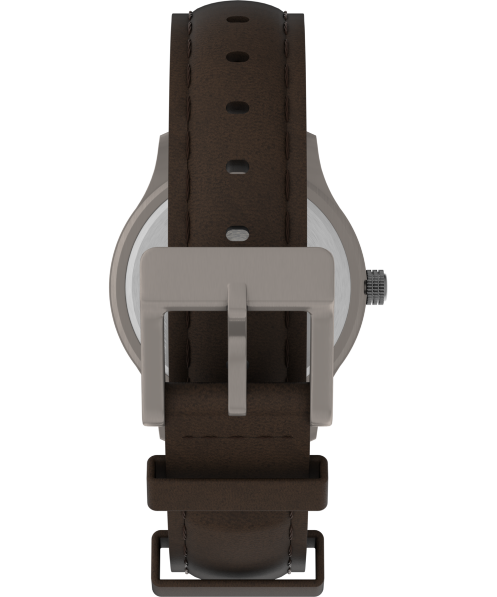 Expedition Metal Field 37mm Leather Strap Watch