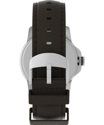 Expedition Metal Field 40mm Leather Strap Watch