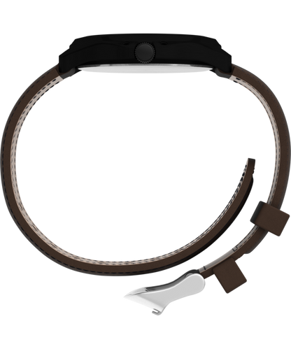 Expedition Metal Field 40mm Leather Strap Watch