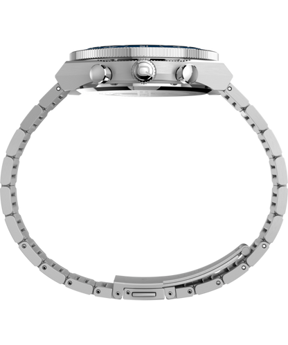 Q Timex Continental Chronograph 40mm Stainless Steel Bracelet Watch