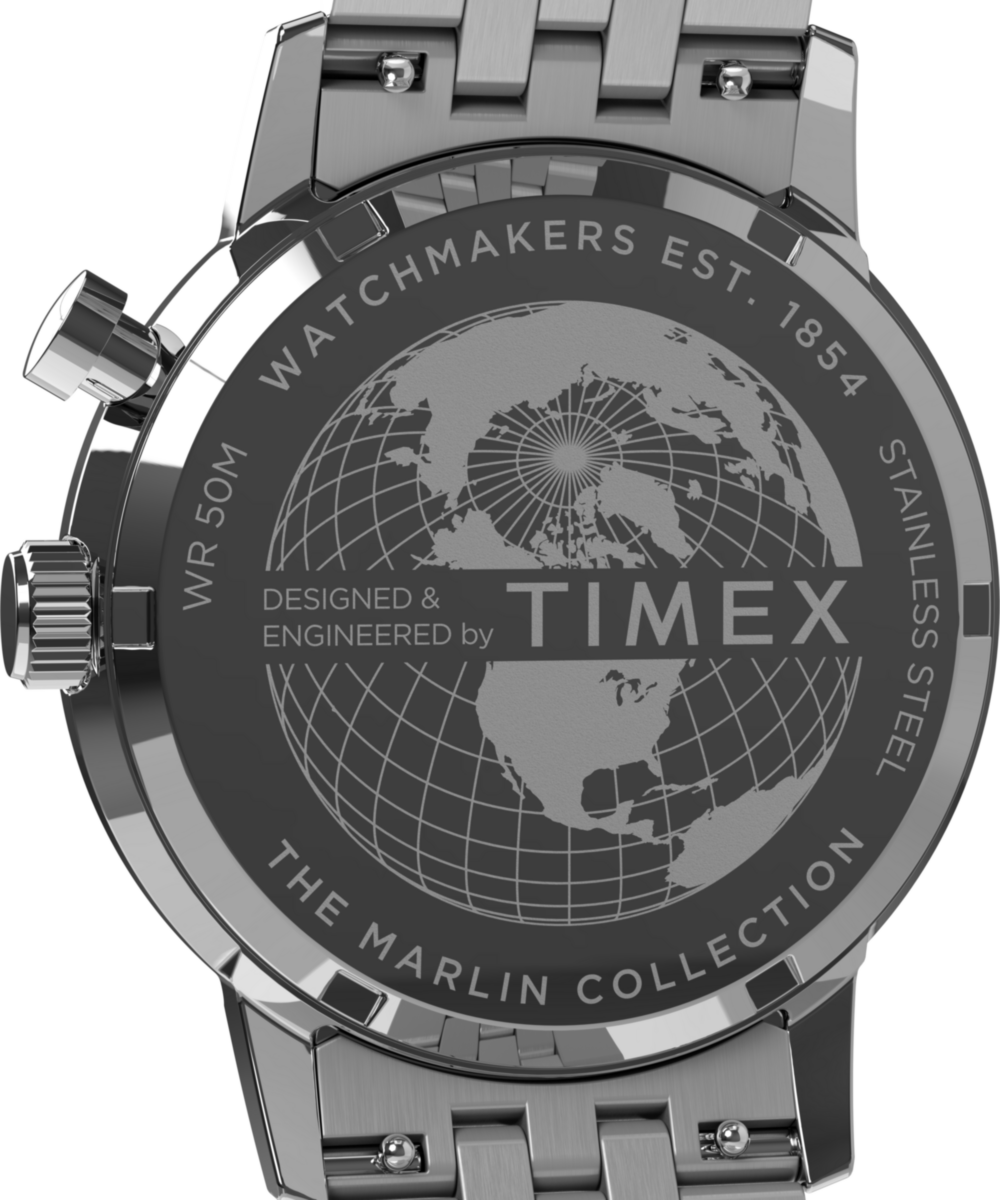 Marlin Moon Phase Multifunction 40mm Stainless Steel Bracelet Watch
