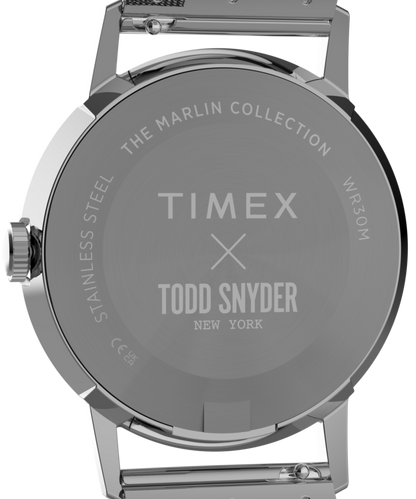 Todd Snyder x Timex Marlin Mesh 34mm Stainless Steel Bracelet Watch