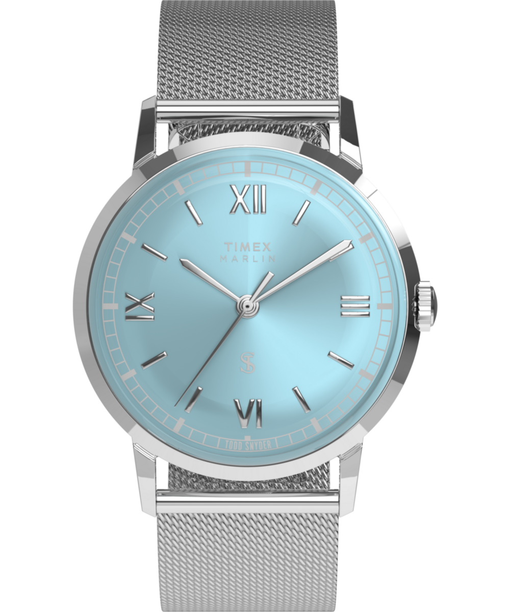 Todd Snyder x Timex Marlin Mesh 34mm Stainless Steel Bracelet Watch
