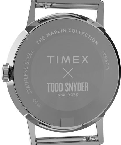Todd Snyder x Timex Marlin Mesh 34mm Stainless Steel Bracelet Watch