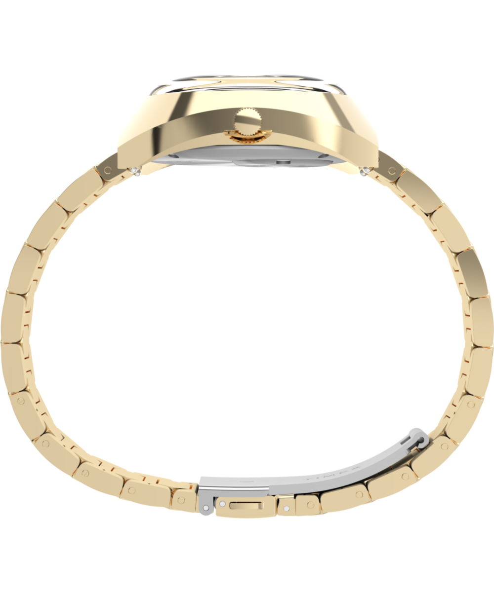 Q Timex 1972 Time Machine Reissue 39mm Stainless Steel Bracelet Watch
