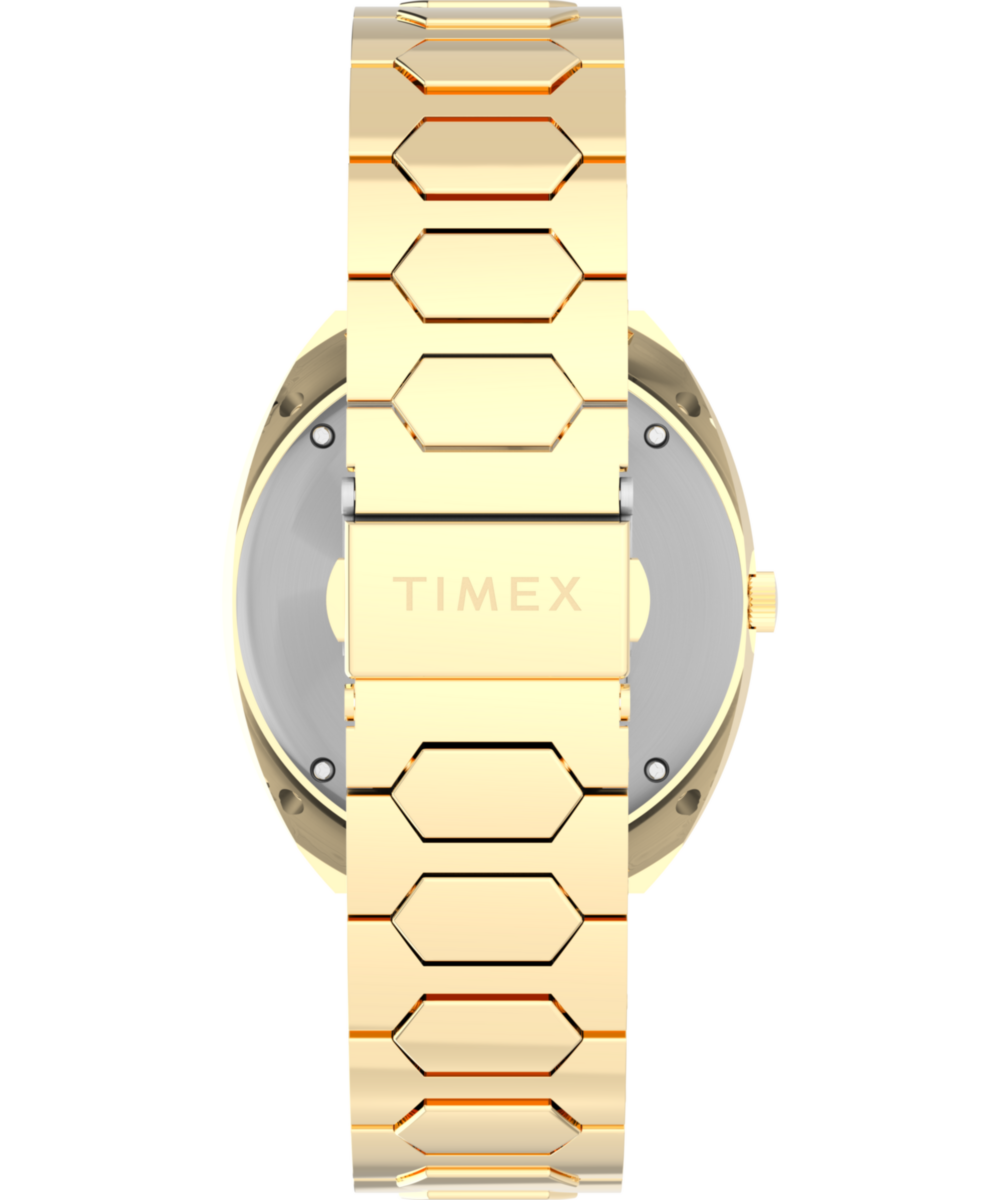 Q Timex 1972 Time Machine Reissue 39mm Stainless Steel Bracelet Watch