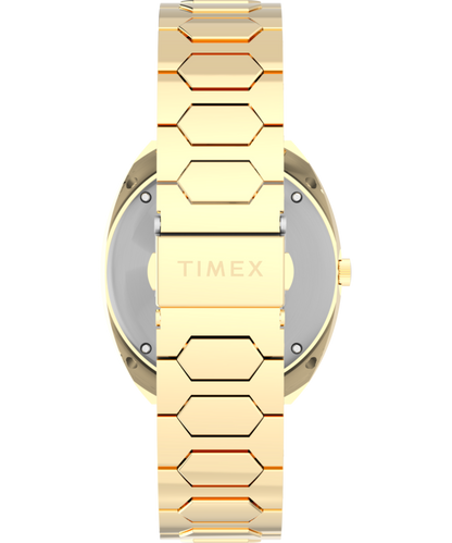 Q Timex 1972 Time Machine Reissue 39mm Stainless Steel Bracelet Watch