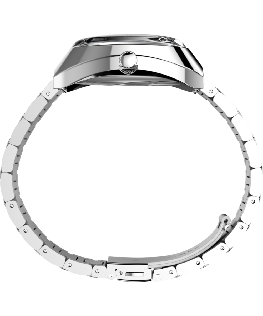 Q Timex 1972 Time Machine Reissue 39mm Stainless Steel Bracelet Watch