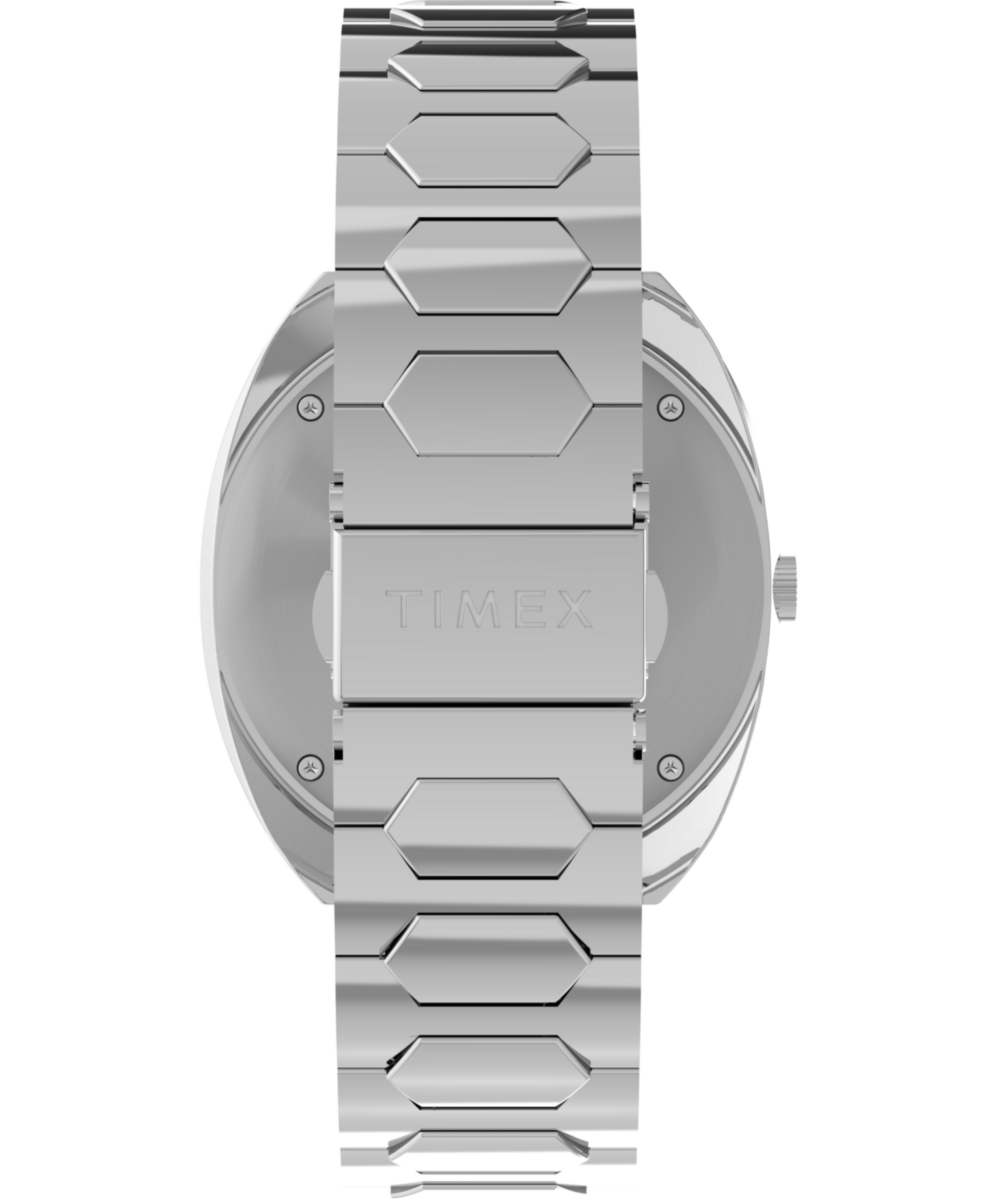 Q Timex 1972 Time Machine Reissue 39mm Stainless Steel Bracelet Watch