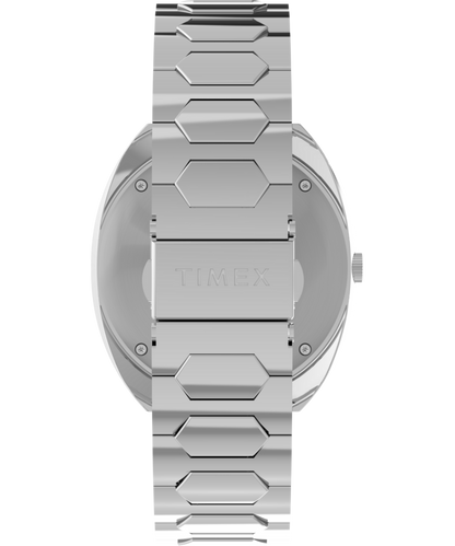 Q Timex 1972 Time Machine Reissue 39mm Stainless Steel Bracelet Watch