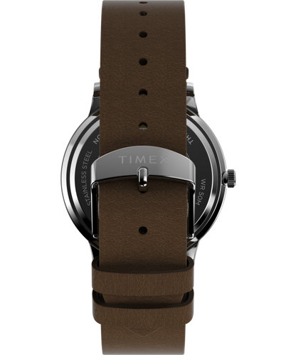 Waterbury Classic 40mm Leather Strap Watch