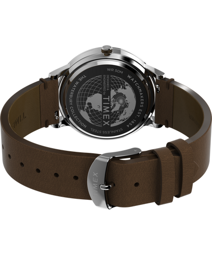 Waterbury Classic 40mm Leather Strap Watch