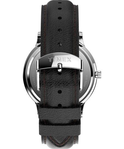Waterbury Classic Day/Date 40mm Leather Strap Watch