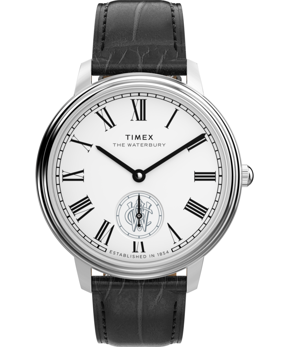Waterbury Metropolitan Sub-Second 39mm Leather Strap Watch