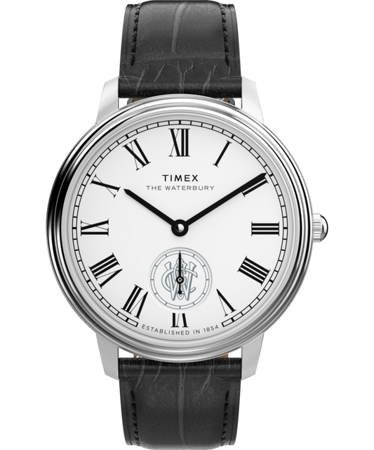Waterbury Metropolitan Sub-Second 39mm Leather Strap Watch