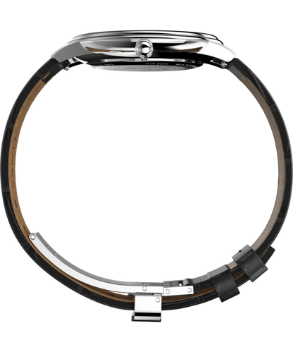 Waterbury Metropolitan Sub-Second 39mm Leather Strap Watch