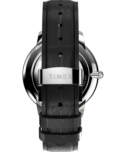 Waterbury Metropolitan Sub-Second 39mm Leather Strap Watch