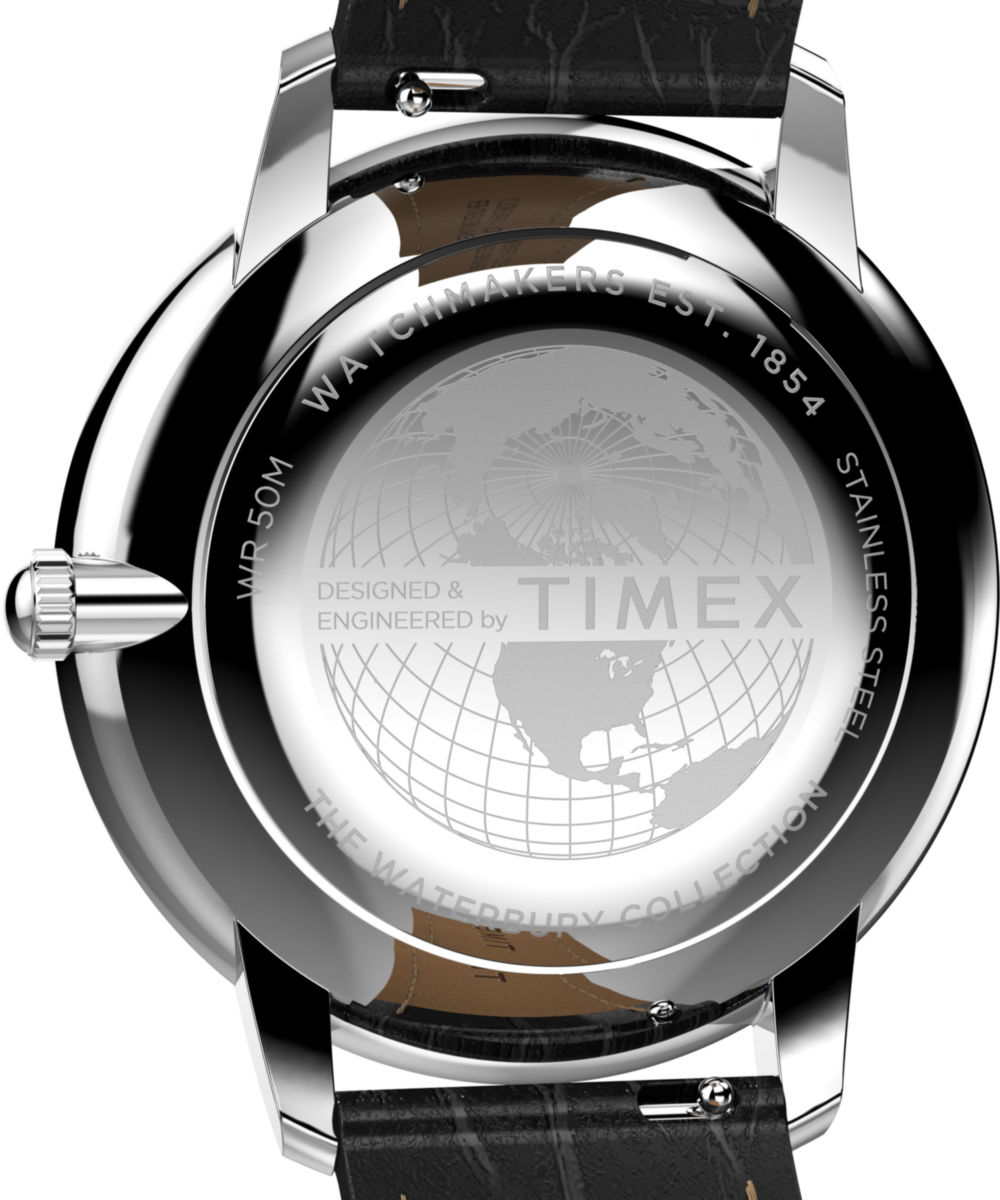 Waterbury Metropolitan Sub-Second 39mm Leather Strap Watch