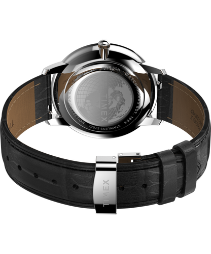 Waterbury Metropolitan Sub-Second 39mm Leather Strap Watch