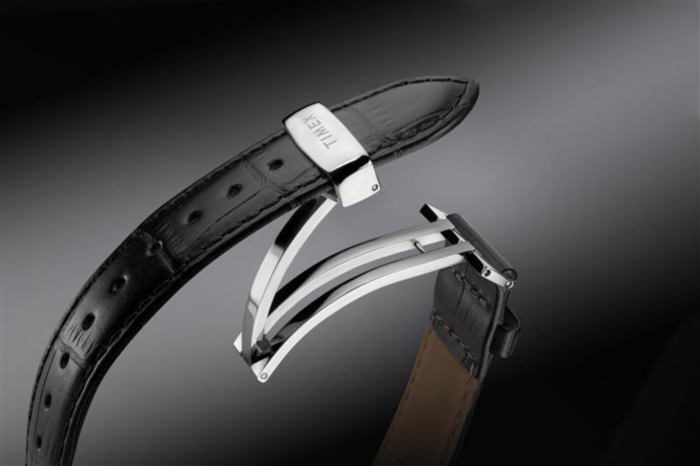 Waterbury Metropolitan Sub-Second 39mm Leather Strap Watch