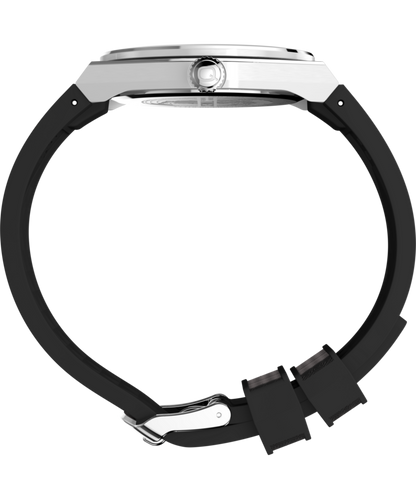 Q Timex Continental GMT 39mm Synthetic Rubber Strap Watch