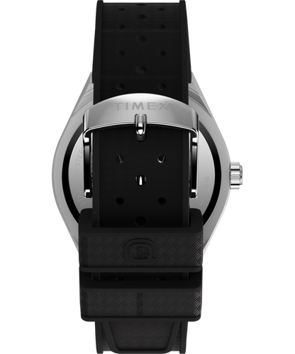 Q Timex Continental GMT 39mm Synthetic Rubber Strap Watch