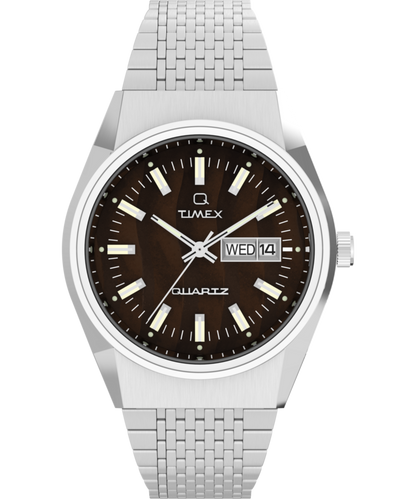 Q Timex Falcon Eye 38mm Stainless Steel Bracelet Watch