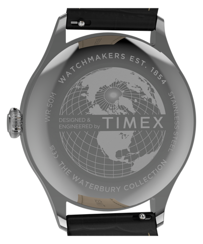 Waterbury Classic Sub-Second 39mm Leather Strap Watch