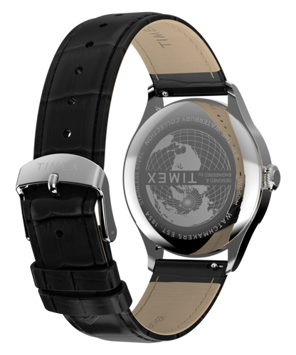 Waterbury Classic Sub-Second 39mm Leather Strap Watch