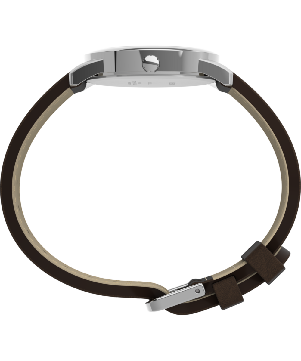 Easy Reader Day Date 35mm Leather Strap Watch