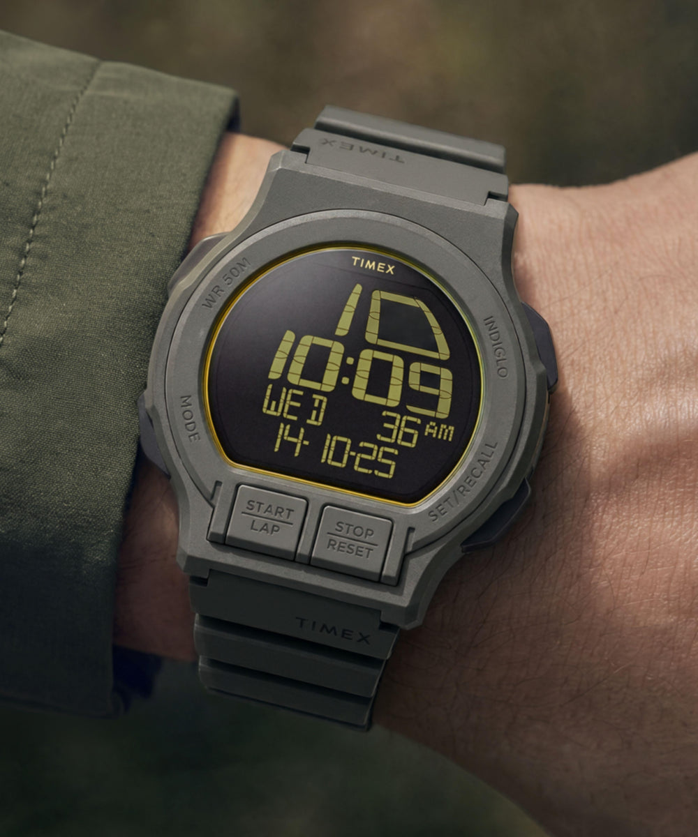 Retroware Digital 46mm Resin Strap Watch