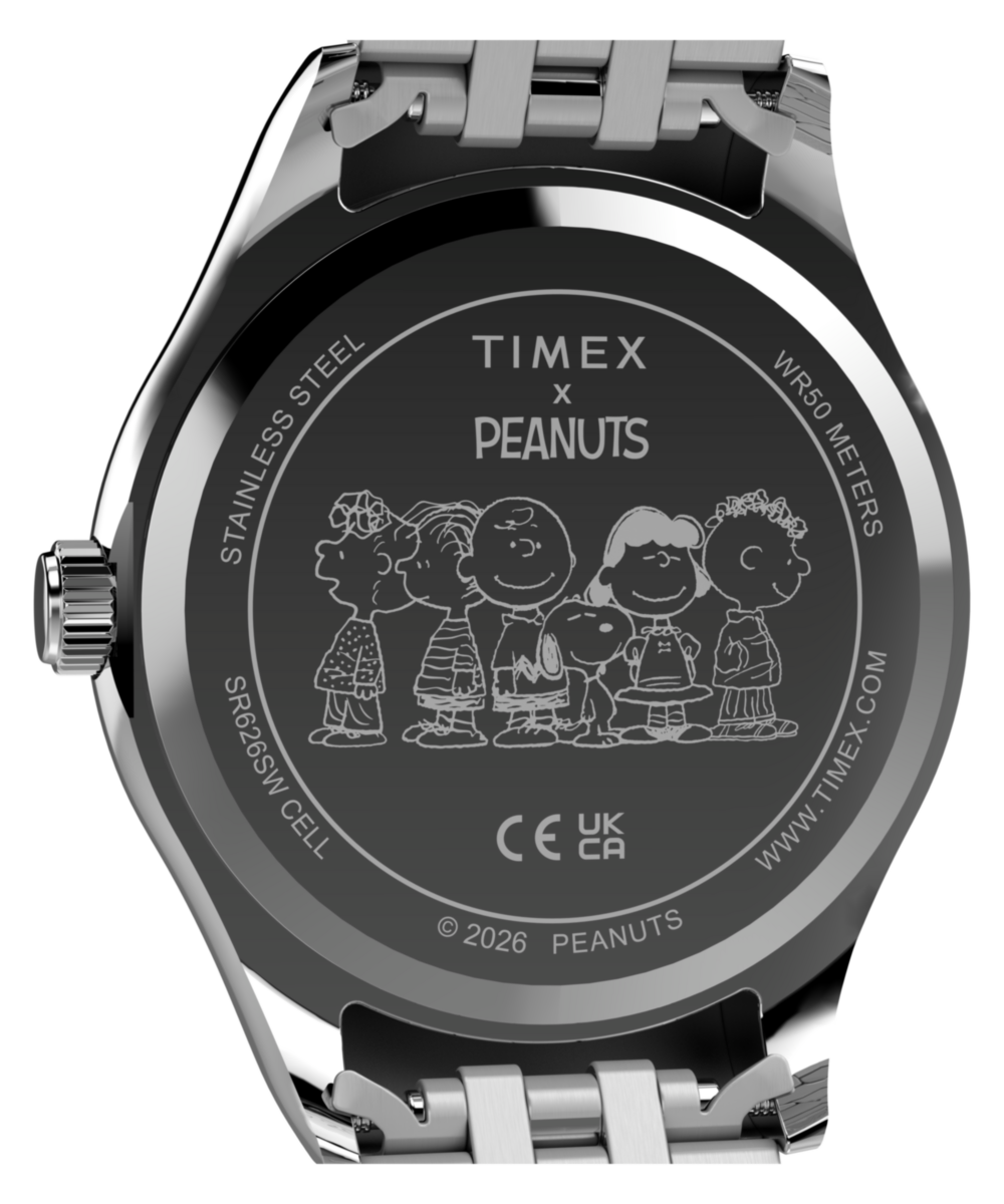 Peanuts x Timex Legacy Snoopy Umbrella Stainless Steel Bracelet Watch