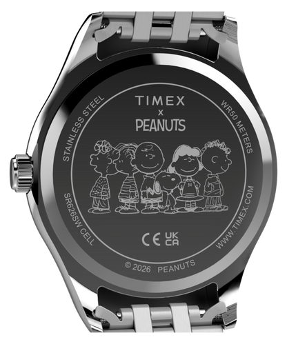 Peanuts x Timex Legacy Snoopy Umbrella Stainless Steel Bracelet Watch