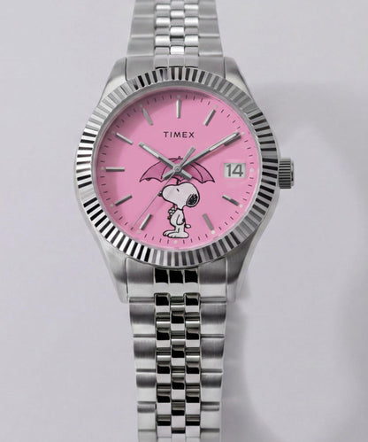 Peanuts x Timex Legacy Snoopy Umbrella Stainless Steel Bracelet Watch