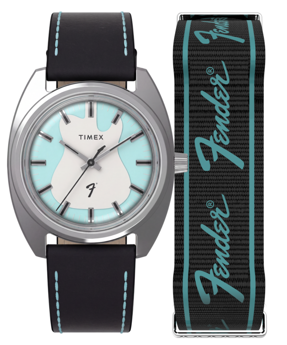 Fender x Timex 37mm Leather Strap Watch Giftset