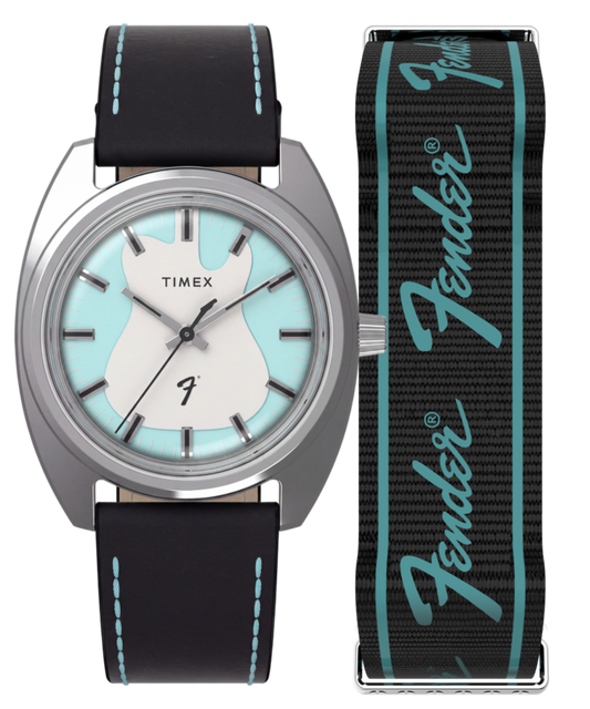 Fender x Timex 37mm Leather Strap Watch Giftset