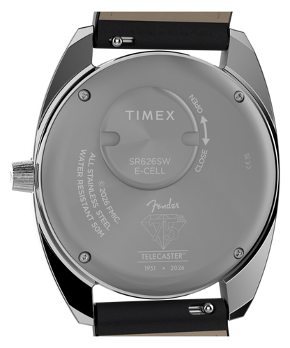 Fender x Timex 37mm Leather Strap Watch Giftset
