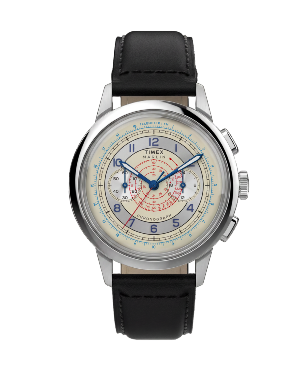 Marlin Neo Classic Chronograph 40mm Leather Strap Watch
