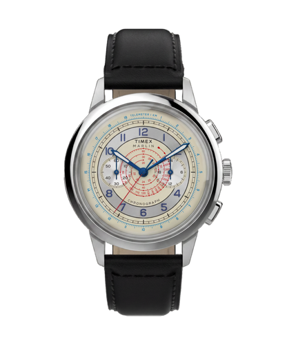Marlin Neo Classic Chronograph 40mm Leather Strap Watch