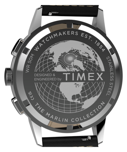 Marlin Neo Classic Chronograph 40mm Leather Strap Watch