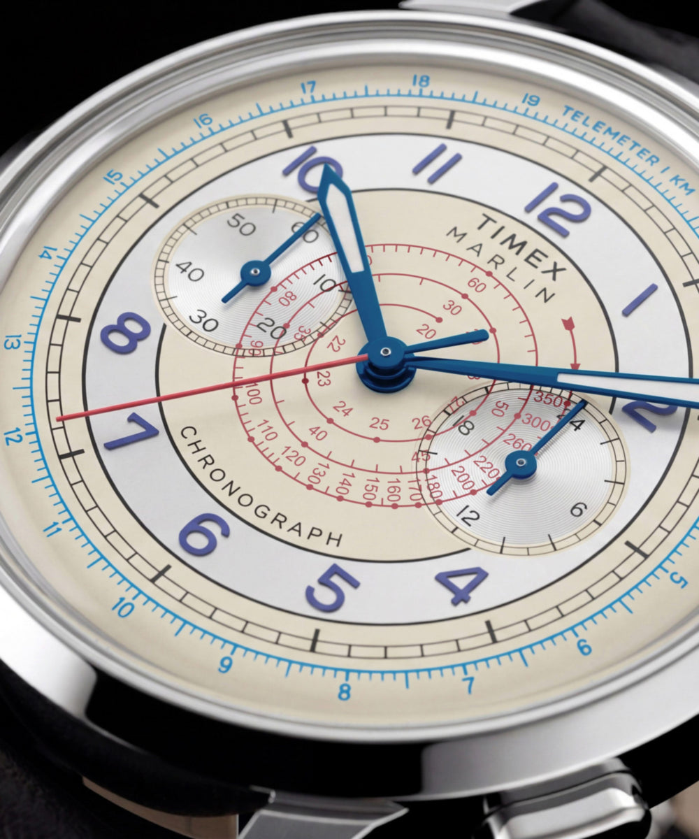 Marlin Neo Classic Chronograph 40mm Leather Strap Watch