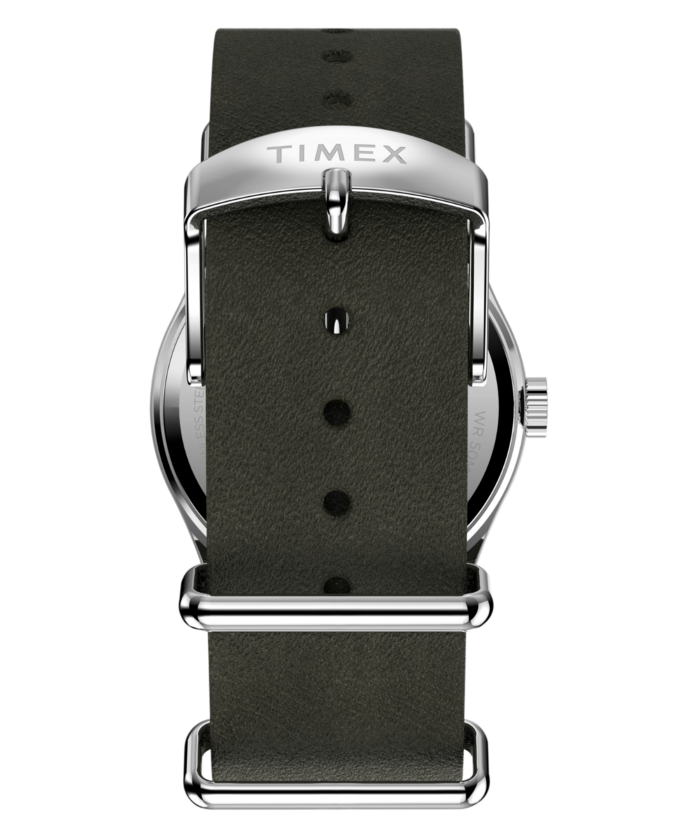 Timex Weekender New England 34mm Leather Strap Watch