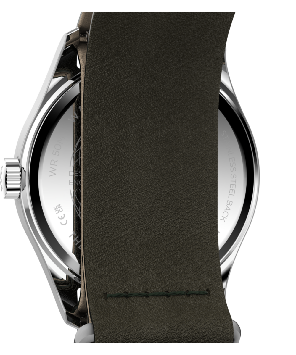 Timex Weekender New England 34mm Leather Strap Watch