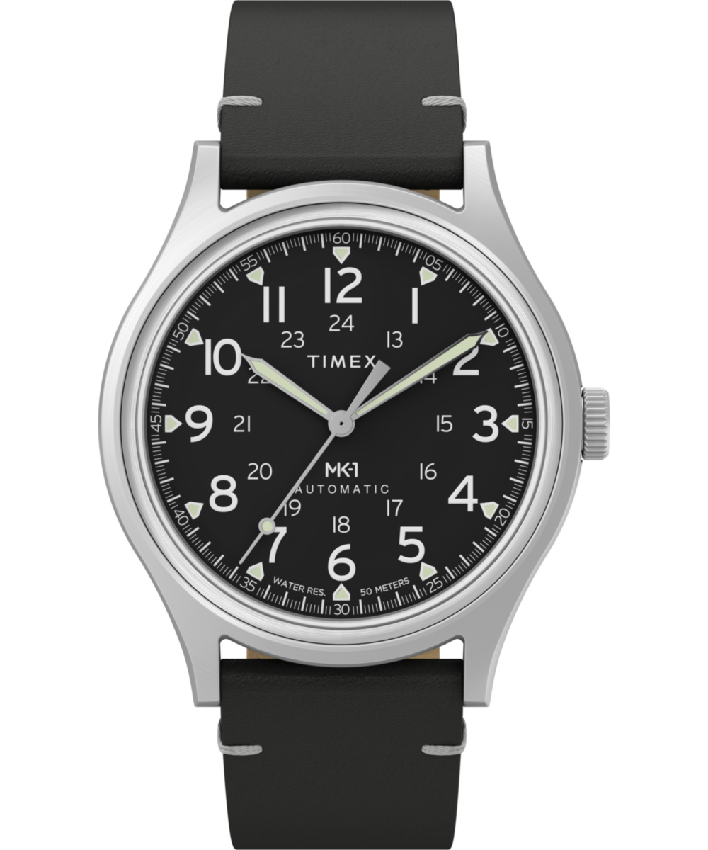 Timex MK1 Automatic 40mm Leather Strap Watch