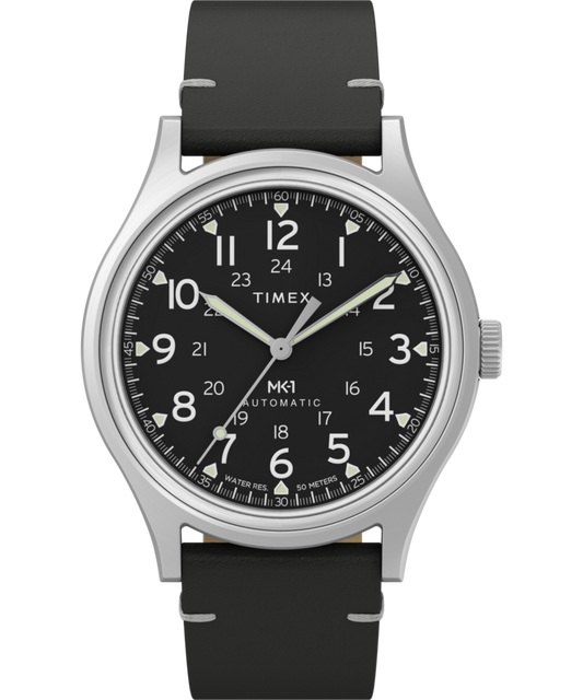 Timex MK1 Automatic 40mm Leather Strap Watch
