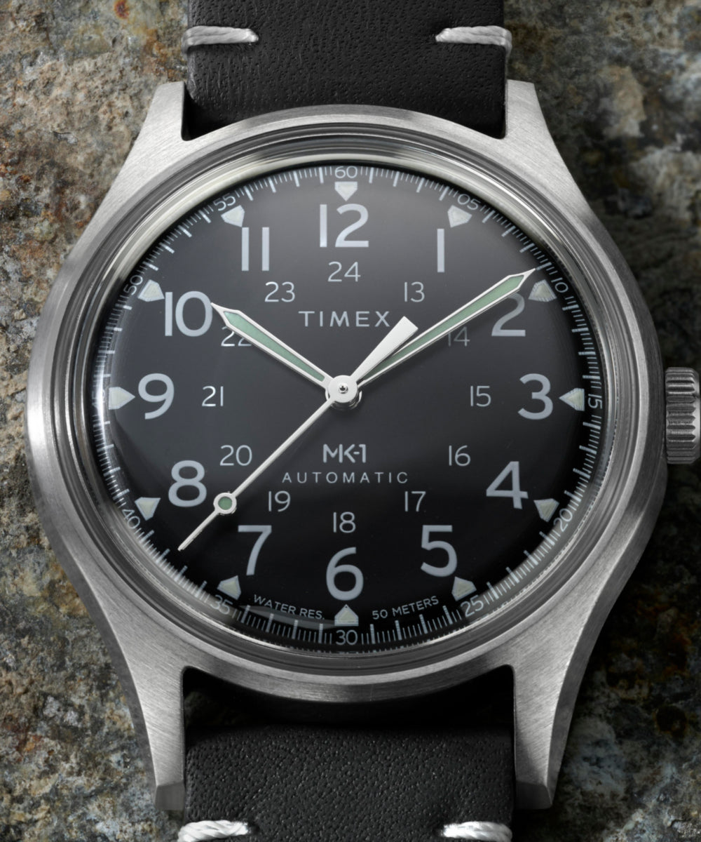 Timex MK1 Automatic 40mm Leather Strap Watch