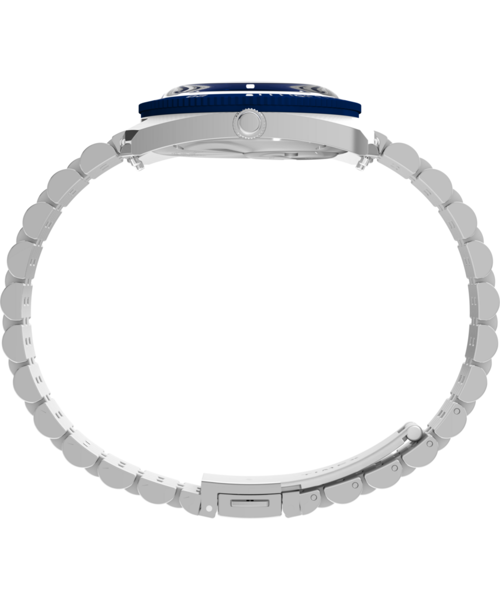 Q Timex 1971 Velocity 36mm Stainless Steel Bracelet Watch